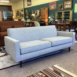 ROOM & BOARD Grey Tweed Madmen Sofa