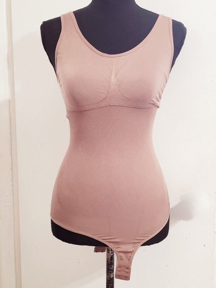 Bodysuit for Women Sleeveless Slimming Tank Top Large Brown