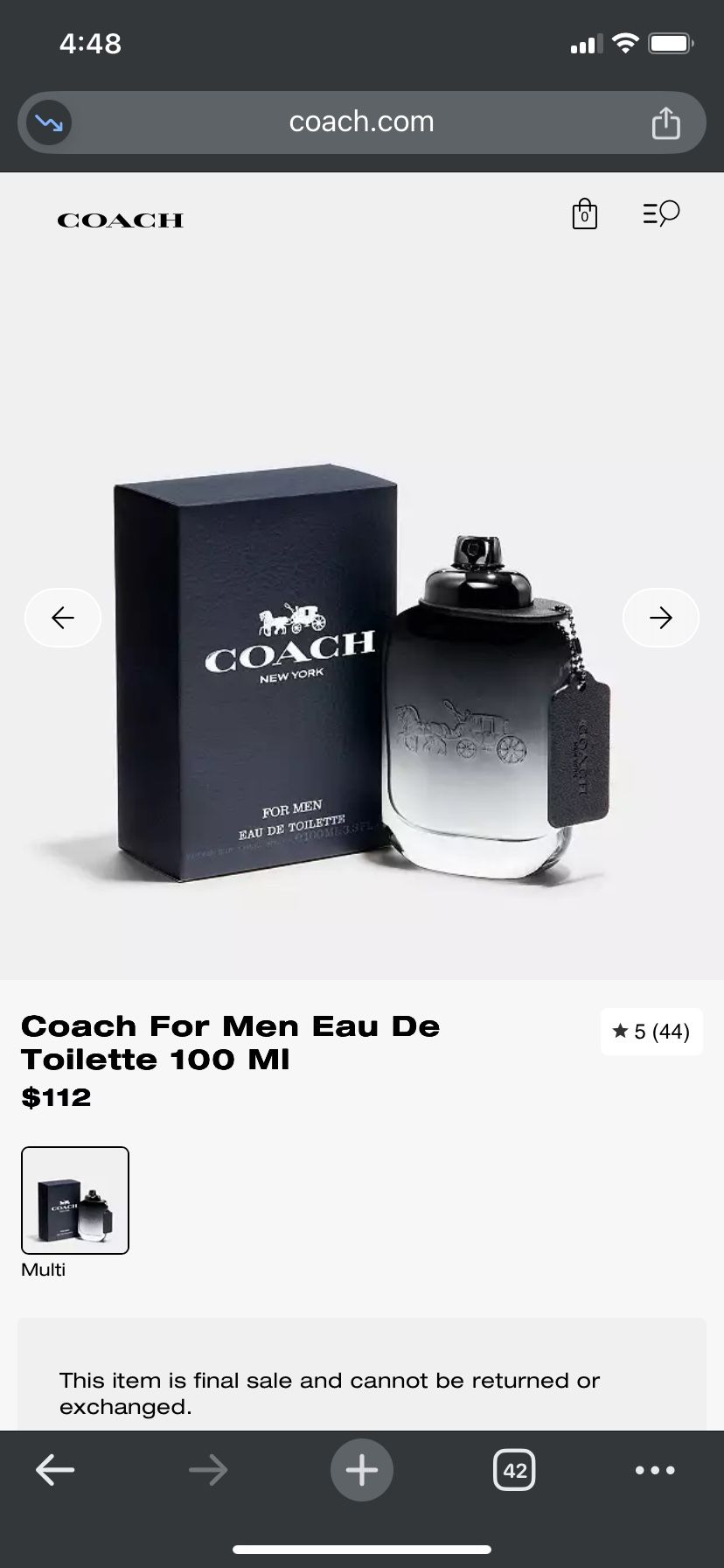 Coach Men’s Cologne 