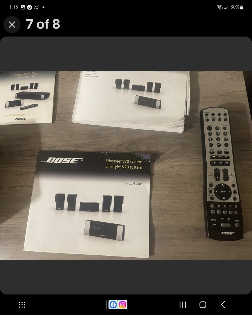 Bose Lifestyle V20 Home Theater System