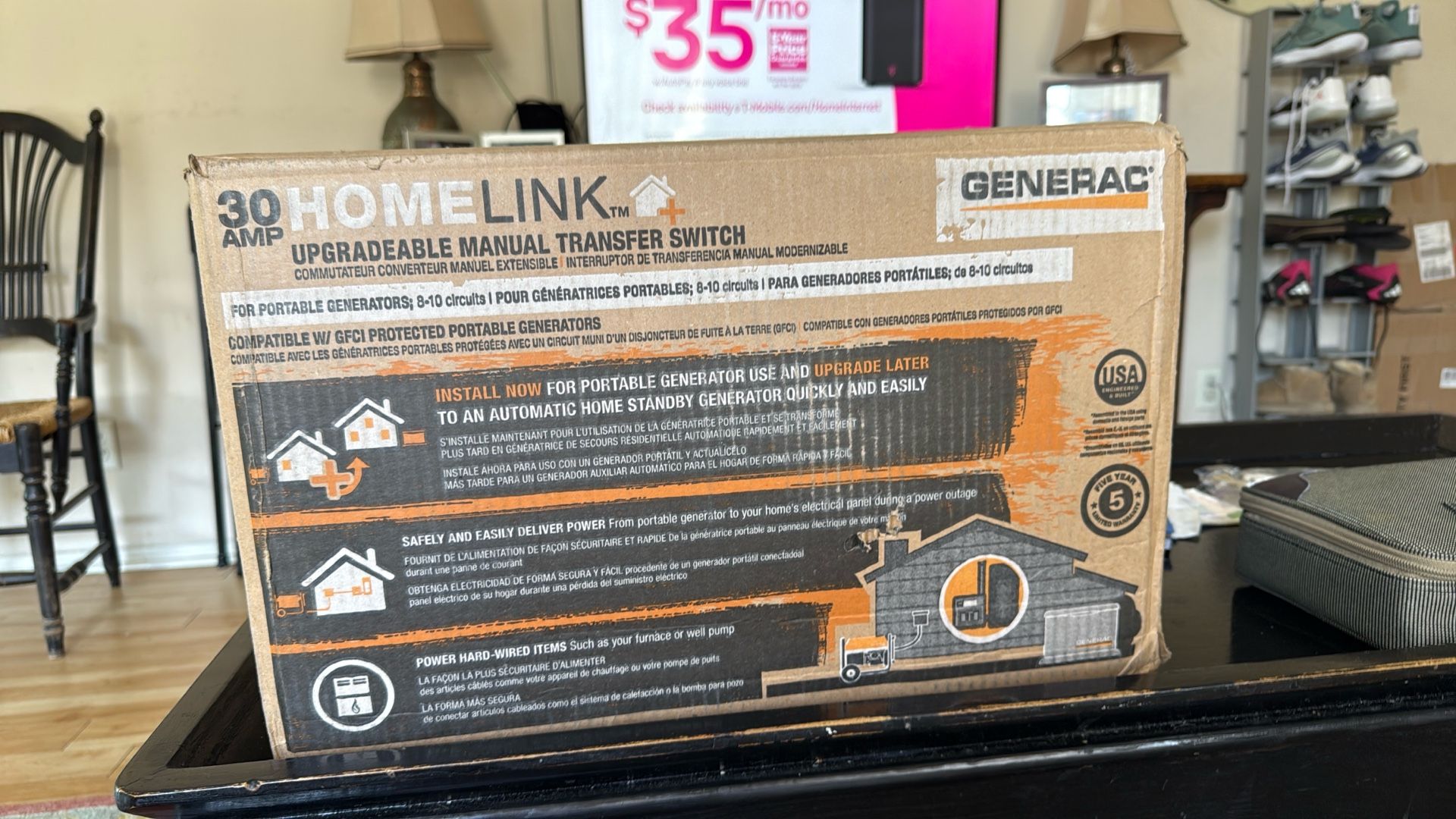 Homelink Generac 30 Amp Transfer Switch