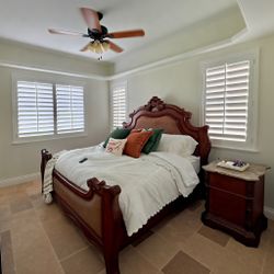 Custom Basswood Plantation Shutters & Expert Installation - Real Wood Interior Window Coverings (Persianas de Madera Estilo Plantacion)