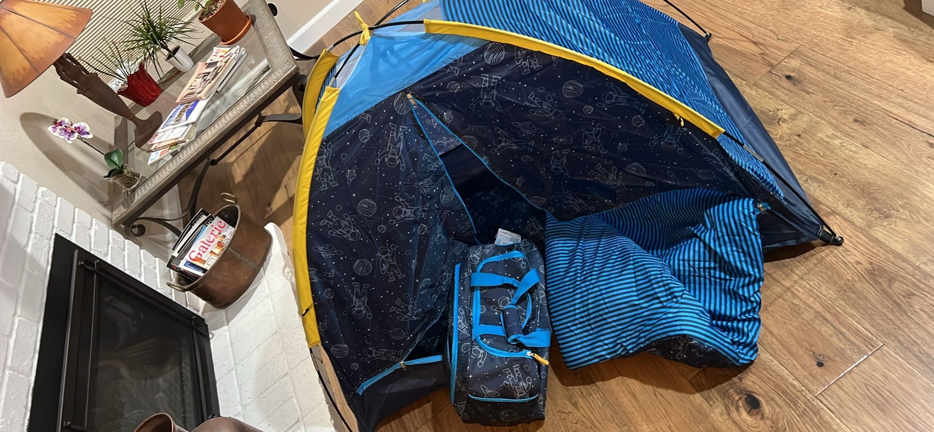 Sam’s Space Slumber Set, Tent, Duffel Bag, Kid’s Sleeping Bag!