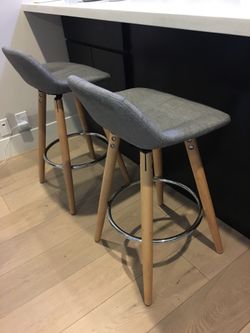 Two Mid century stool
