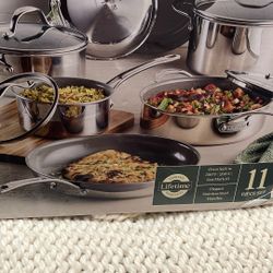 Anolon Everlast Ceramic  Cookware 11pc -New! 