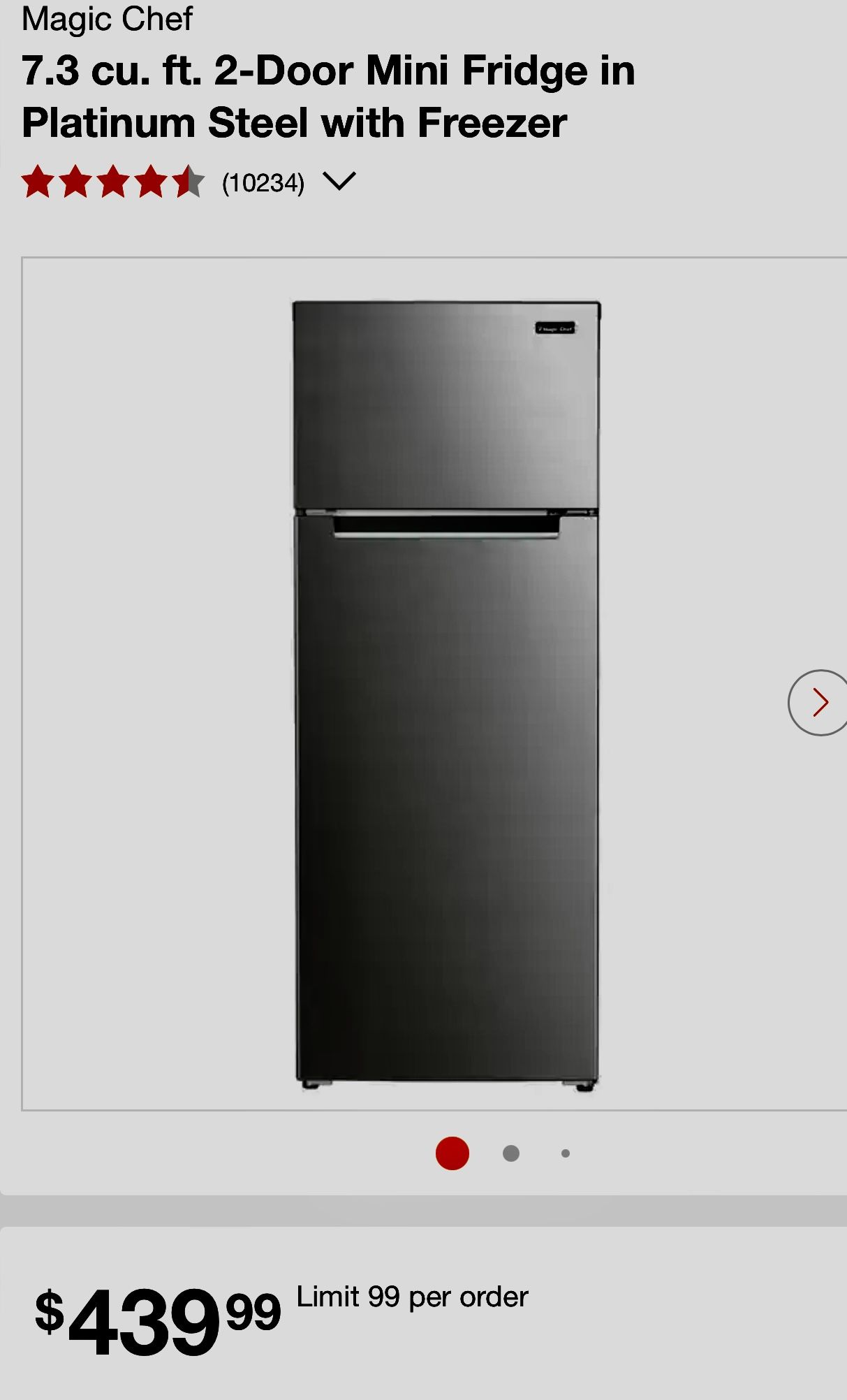 Magic Chef mini fridge/freezer combo
