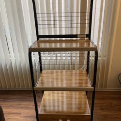 🎁Great looking shelf with microwave electric outlet .. 5 Feet Tall / 25 Inches long / 17 Inches in depth‼️‼️‼️🔥$135 Brand new in box✅🚚Delivery i