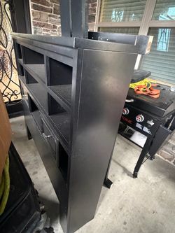 Black bed frame full size