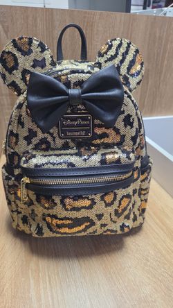 Disney Parks Loungefly Minnie Mouse Sequin Mini Backpack