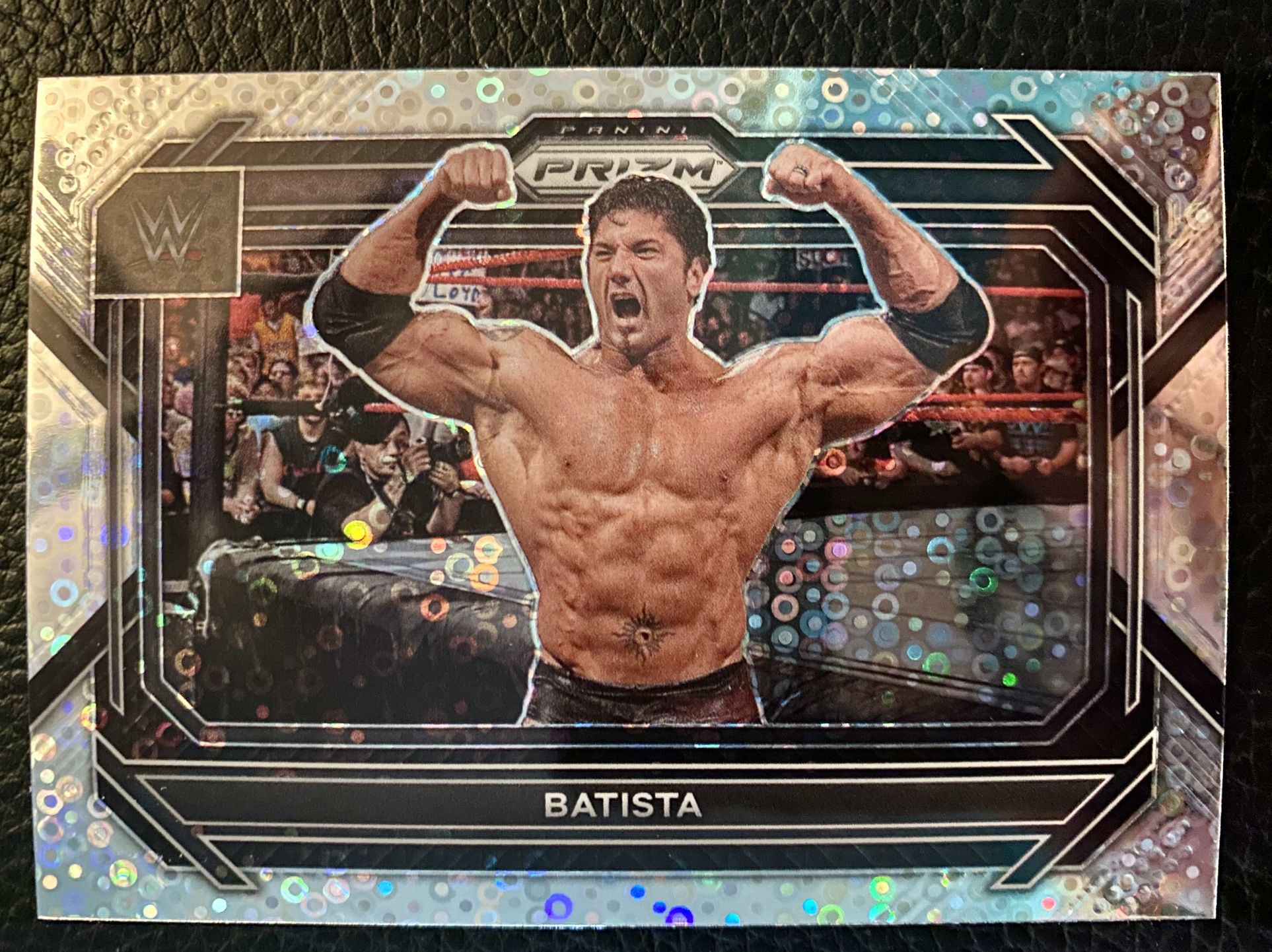 BATISTA 2023 Panini Prizm WWE #8 SILVER DISCO PRIZM!