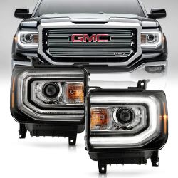2016–2018 GMC Sierra 1500 HID Projector Headlights – Brand New (Left + Right)