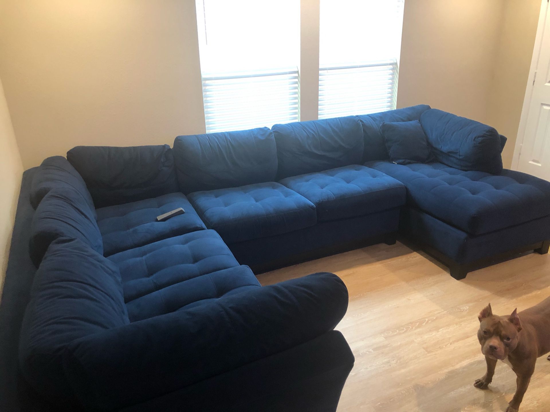 Blue Couch Super Comfortable