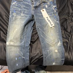 LIGHT INDIGO PAINT Purple Brand Jeans