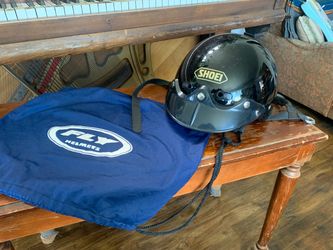 Shoei Black Half Helmet with Storage Bag