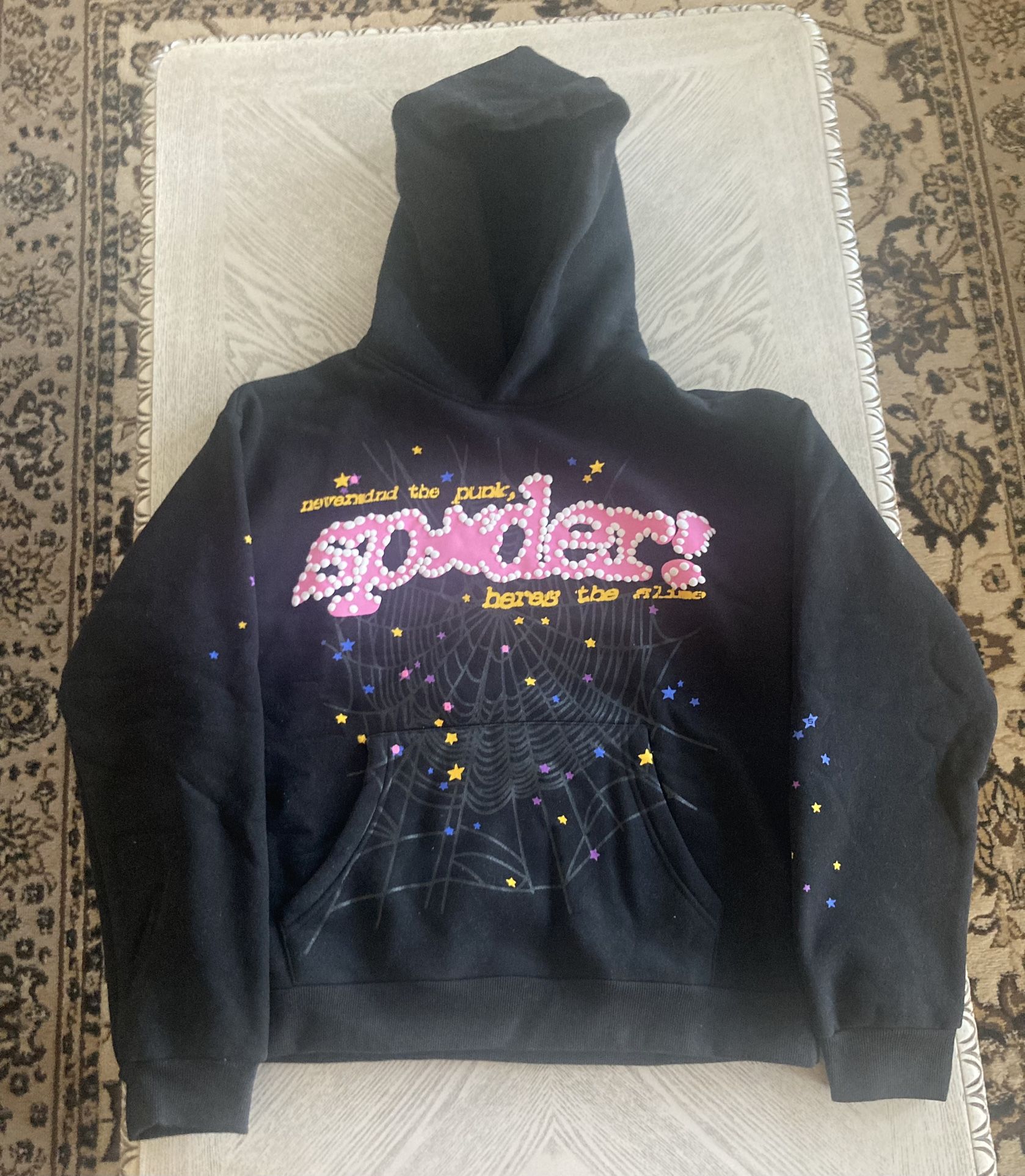 Black & Pink V2 Sp5der Hoodie