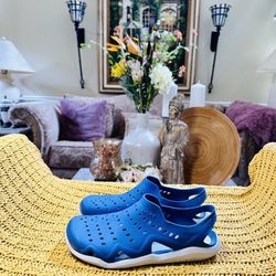 Crocs Iconic Comfort Sandals Blue Shoes Size Women’s 7