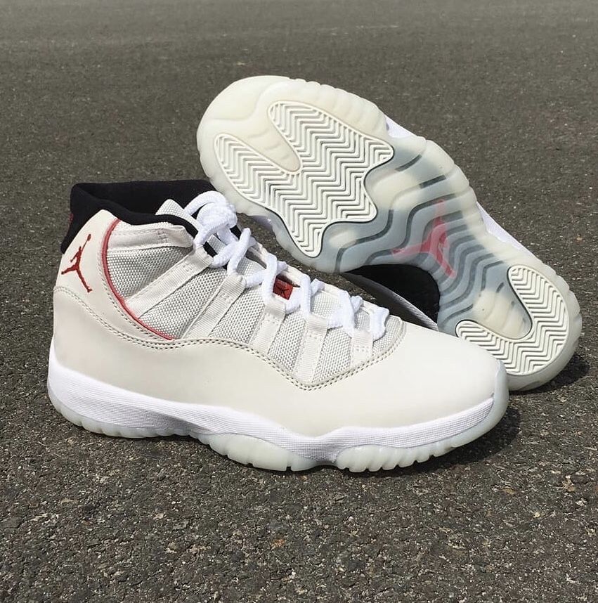 Jordan clearance platinum 11s