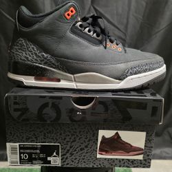 Air Jordan 3 Fear Sz 10 