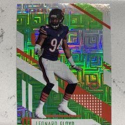 2017 Unparalleled Lime Green #142 Leonard Floyd Chicago Bears