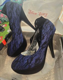 Lace high heels #1