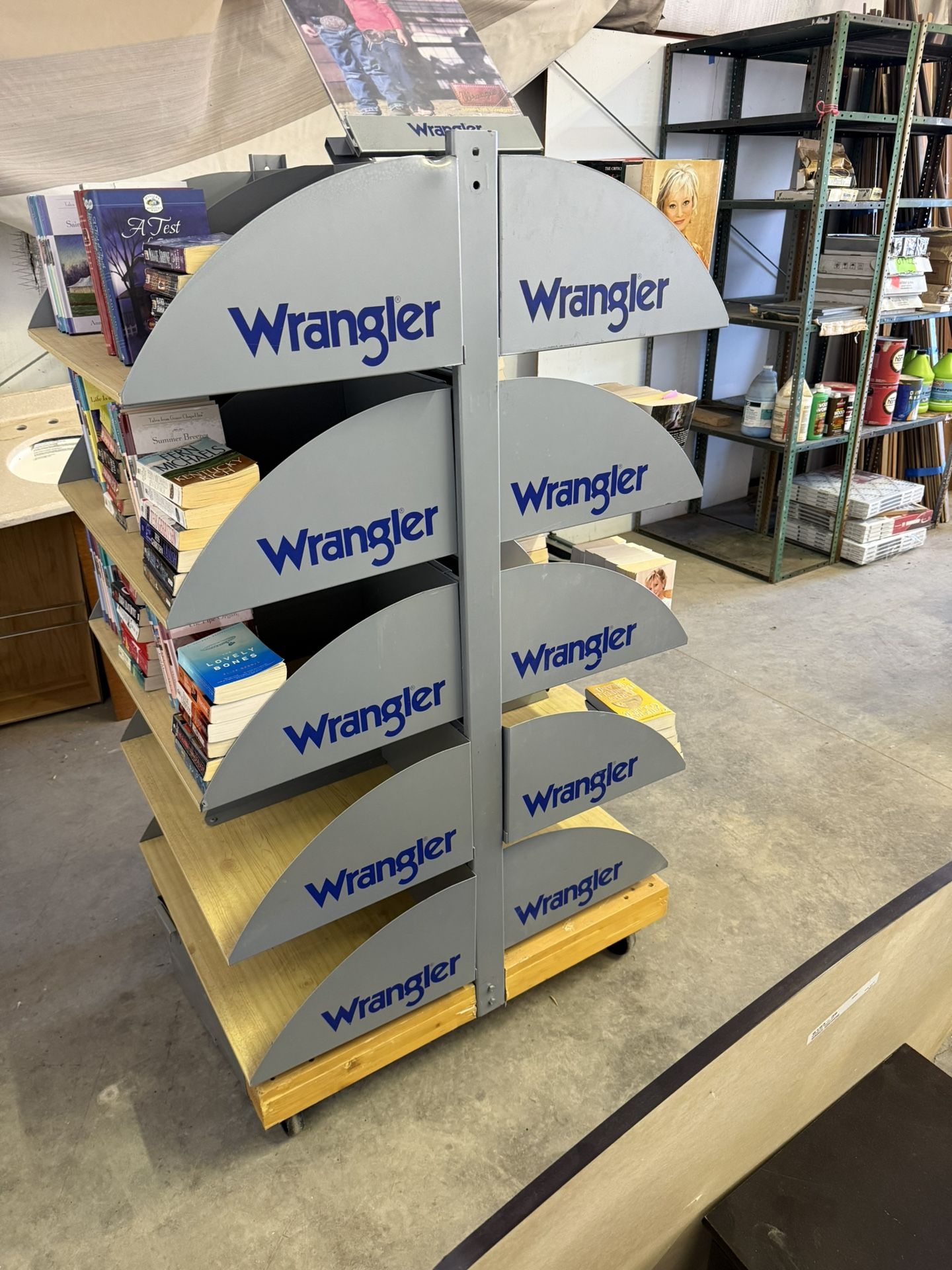 Wrangler Double Sided Display Shelf