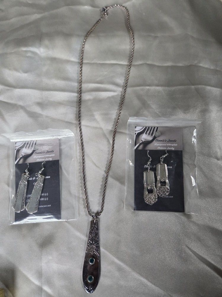 Connie's Jewels Artisan Collection: Statement Necklace and Earring Bundle