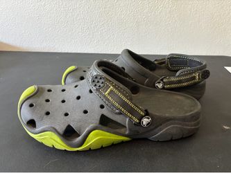 Green/Black Crocs