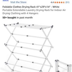 Clothes Foldable Drying Rack $10