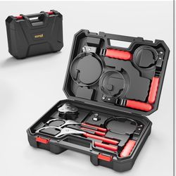 8-Piece Oil Filter Wrench Set: 2-3/4" to 5-1/4" Swivel Oil Filter Removal Tool, 9" & 12" Adjustable
