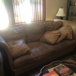 Leather Couch & Love Seat
