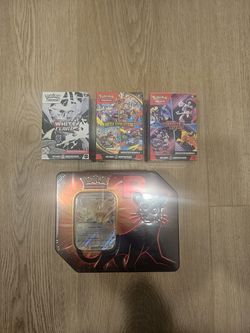 Pokemon TCG booster bundles and tin