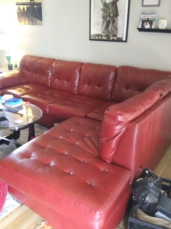 Ashley Furniture Red Leather Couch For In Portland Ashley Furniture Red Leather Couch