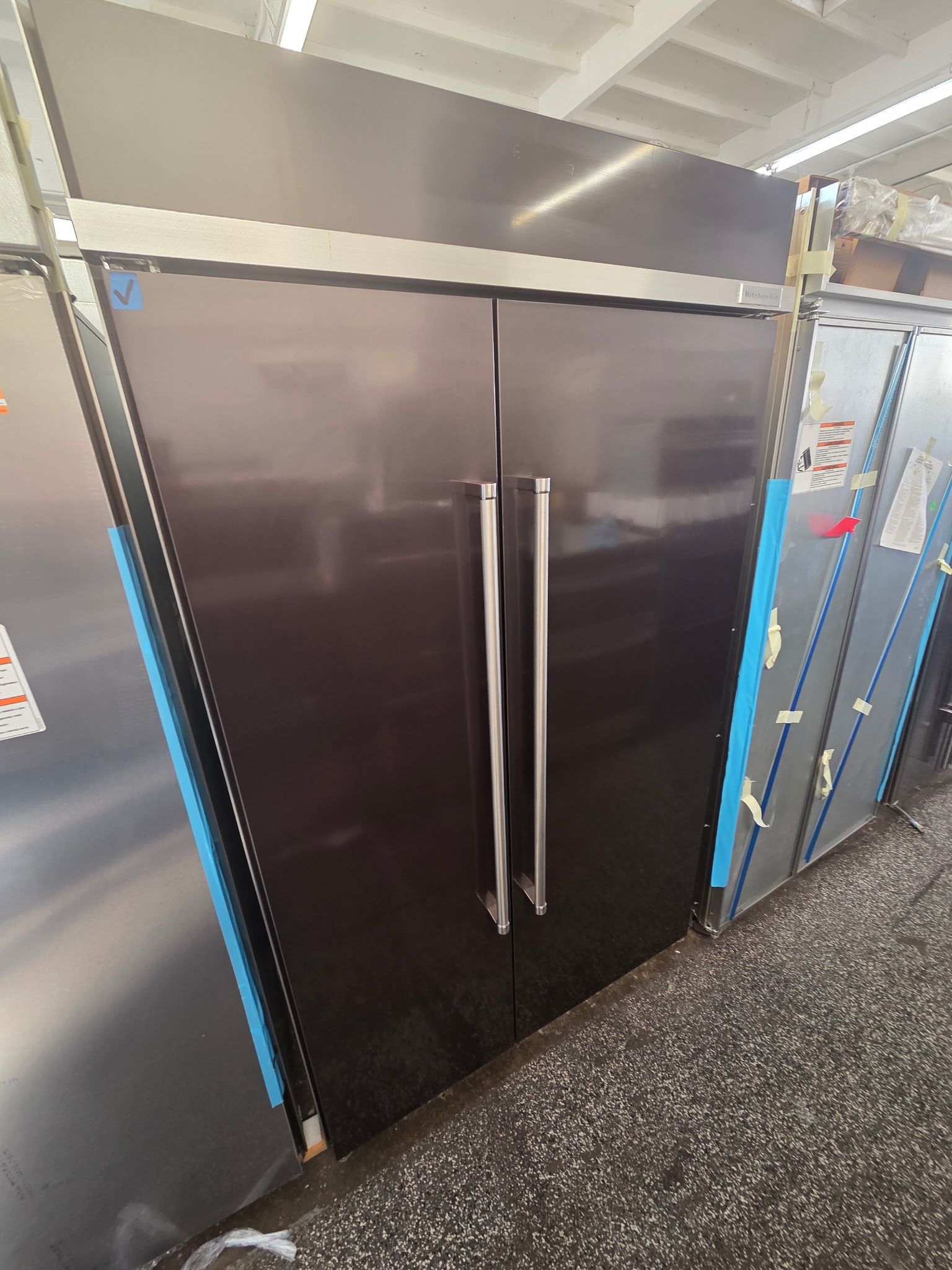 2025 Black Stainless Steel 48”KitchenAid Built In Refrigerator