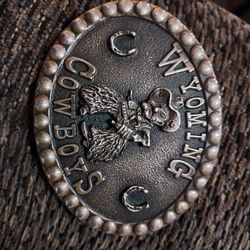 VINTAGE Wyoming Cowboy Buckle from 1982