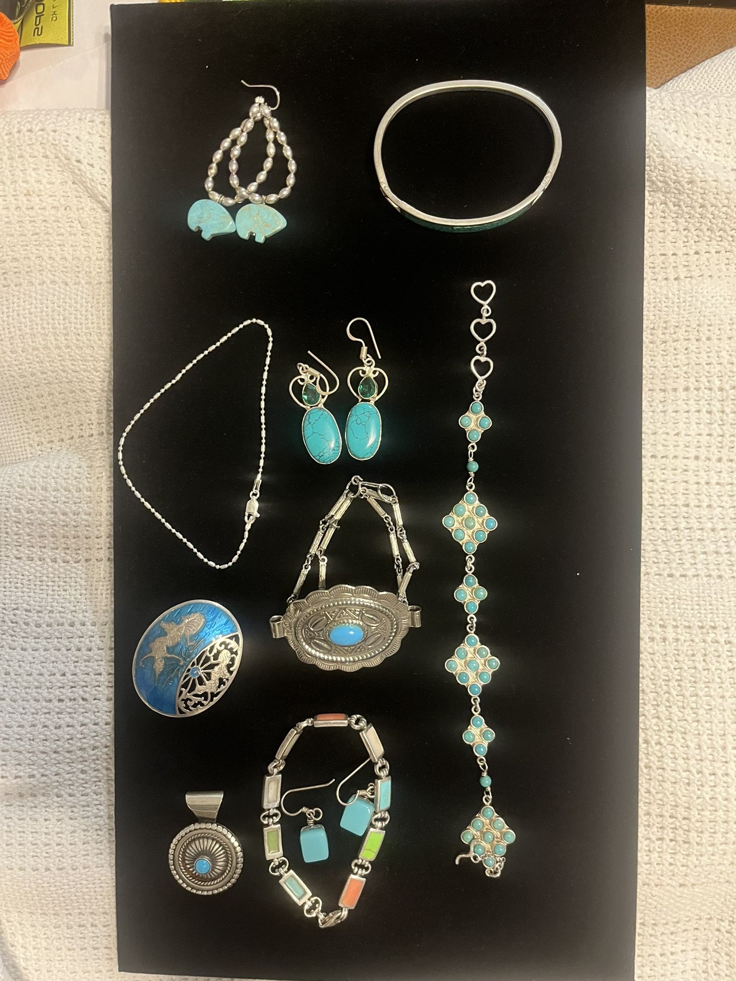 JEWELRY SALE; Turquoise Pieces & Sterling Silver