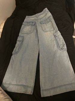 ALAB Light Blue Baggy Cargo Jeans