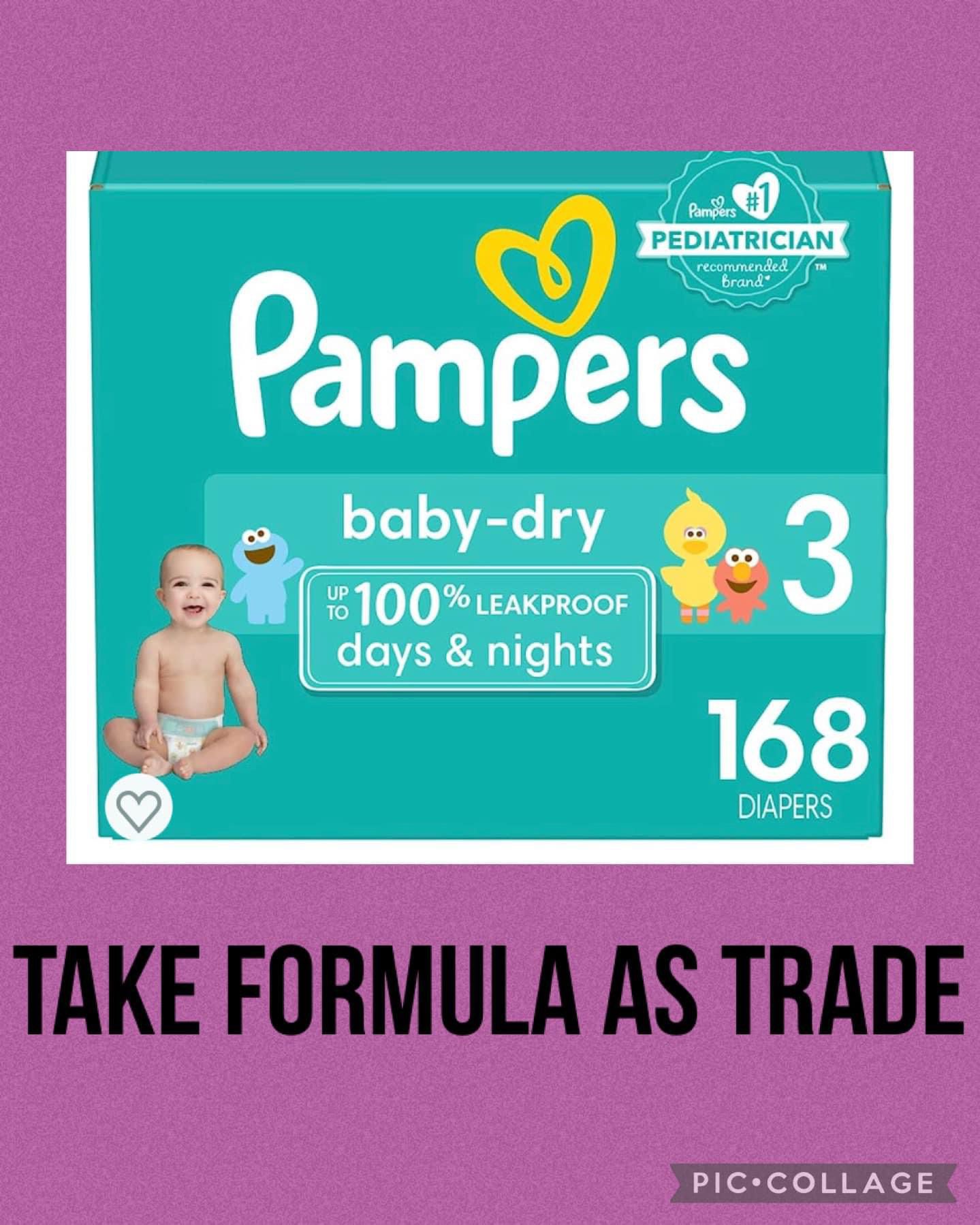 Pampers Size  3-Baby Dry Diapers Pañales 