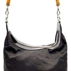 Authentic Gucci Bamboo Top Handle Cloth Handbag 