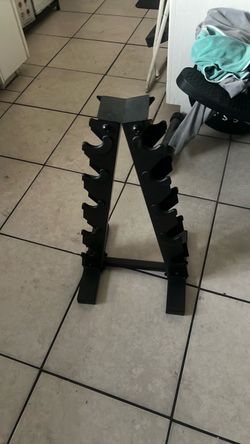 Black A-Frame Dumbbell Storage Rack