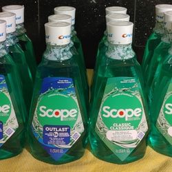 Scope Outlast AMD classic Mouthwashes 4 For $12