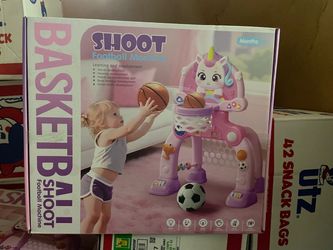 2-in-1 Unicorn Sports Activity Center (Basketball & Soccer)