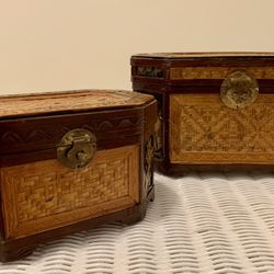 Set of Decorative Asian Boxes