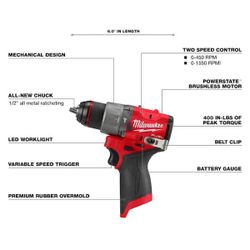 Milwaukee Fuel M12 Hammer Drill