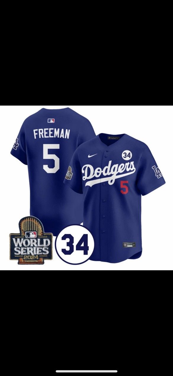 Dodgers Freddie Freeman World Series Jersey