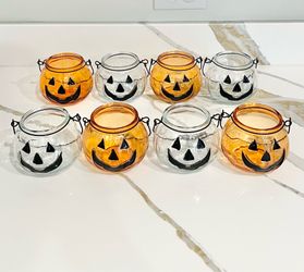 Jack o lanterns tea light holders
