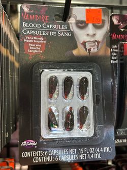 Fun World Vampire Blood Capsules 6-Pack