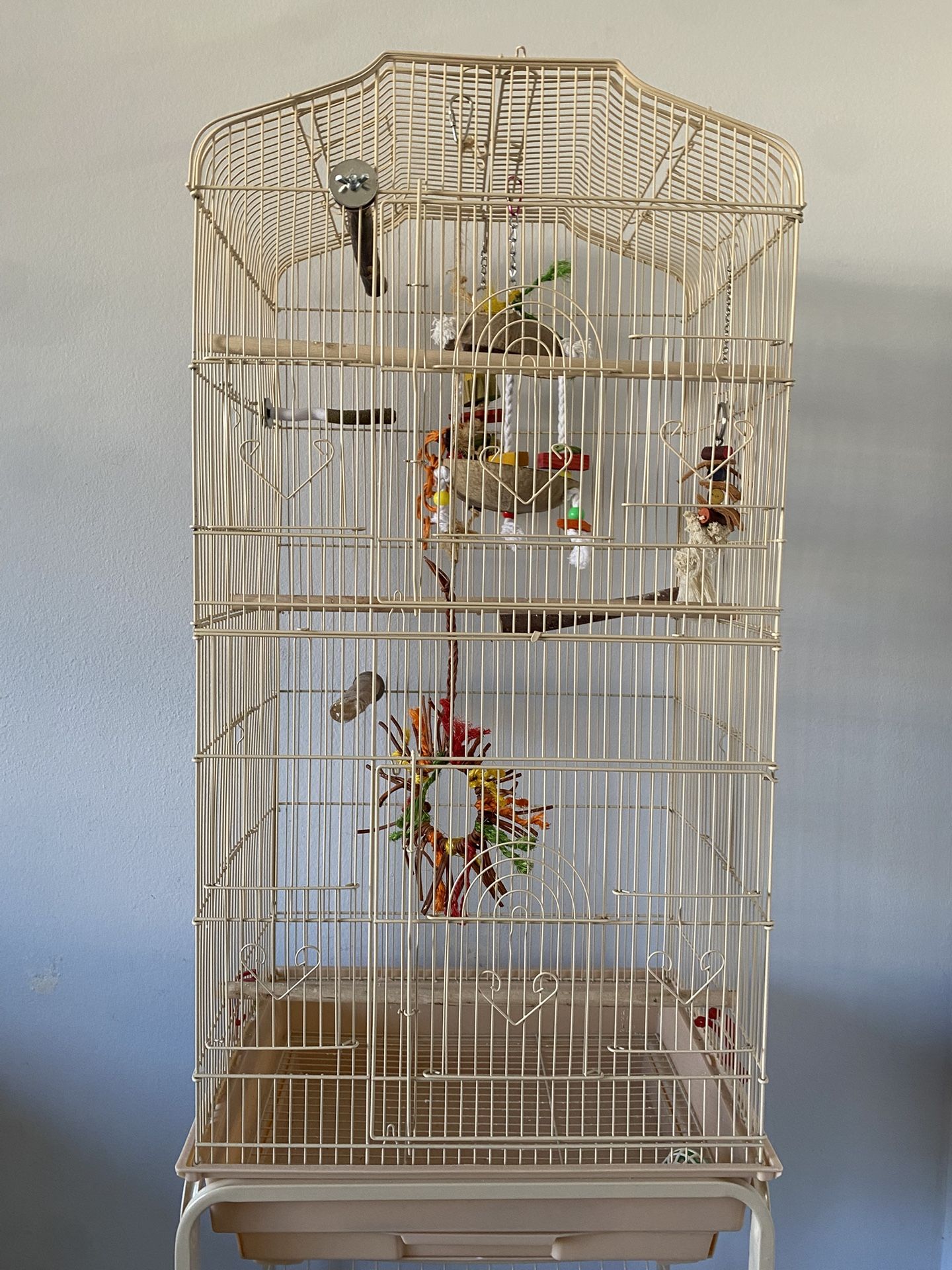 Standing Bird Cage - Barely Used Like New