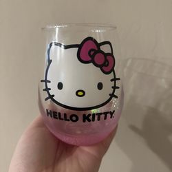 Hello Kitty Wine Glass