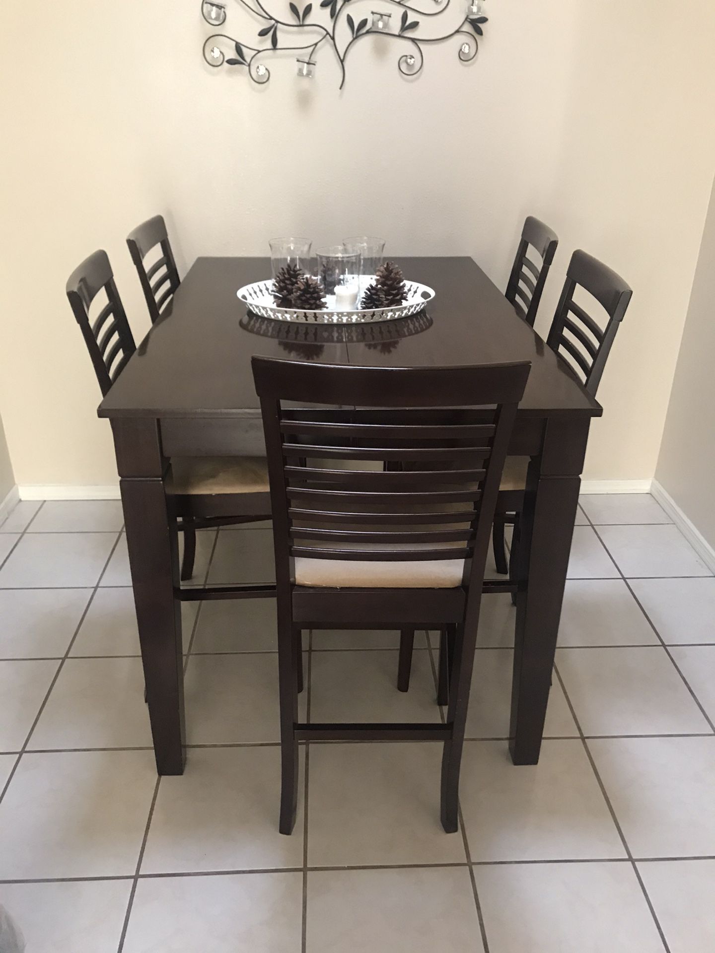 Espresso Dining Room table & Chairs