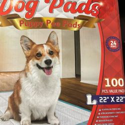 Large Dog Pads 100 Count 22x22